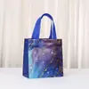 Bolsa de Tecido Não Tecido Transfronteiriça Padrão Mármore Bolsa de Mão Sacola de Embalagem para Presente de Acompanhamento Presente Sacola de Presente Sacola de Presente para Evento