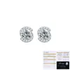 Pendientes de Plata de Ley S925 Más Vendidos Transfronterizos Tonglin, Pendientes de Moissanita de Moda y Lujosos para Mujer, Pendientes de Diseño de Nicho