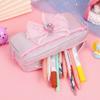 Nueva Bolsa de Lápices con Lazo de Princesa Linda Leche Huhu ins Bolsa de Papelería de Alto Valor Bolsa de Lápices de Alta Calidad para Estudiantes de Primaria
