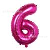 Globo de película de aluminio digital de 32 pulgadas con degradado digital dorado, plateado, rojo y negro, para decoración de cumpleaños, bodas y fiestas.