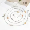 Cadena de Cintura Metálica Decorada con Conchas de Gama Alta Accesorios para Vestido de Niña Cuerda Delgada de Flor para Jeans Cinturón para Mujer