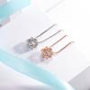 Colgante Inteligente Estrella Hexagonal Estilo Coreano para Hombre Cadena Clavicular de Diamantes Zirconia Regalo Festival Tanabata Día de San Valentín para Novia