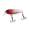 Mini cebo duro flotante Luya, cebo falso multicolor, 4,5 cm/2,5 G, microobjeto de lengua corta, cuentas de anilla incorporadas Mino, tres anzuelos