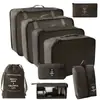2025 Novas Sacolas Organizadoras Populares para Cosméticos, Mudança, Viagem, Conjunto de Sete Peças para Roupas, Colchas, Roupa Íntima, Desktop Atacado