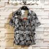 Camisa de verão 2024 masculina nova camisa solta casual juventude cor multicolorida camisa cross-border roupas masculinas