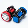 Linterna de Búsqueda Portátil con Luz Lateral, Linterna de Luz Fuerte, Linterna de Búsqueda Recargable Antiexplosión, Lámpara de Minero para Patrulla de Aventura, Control de Incendios e Inundaciones