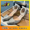 Zapatos de Boda de Cristal Zapatos de Novia Dos Usos Plata Tacones Altos de Noche Mujer Nuevo Estilo 2026 Pies No Cansados Hexiu Vestido de Novia Principal