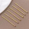 Alfinetes em formato de T, alfinetes em formato de 9, alfinetes com cabeça redonda, banhados a ouro 18K em cobre, materiais para atacado para acessórios de joias artesanais DIY com contas