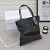 Bolsa Feminina Dobrável Casual Variada Diamante Geométrico Moda Verão 2025 Tendência Bolsa de Ombro Mão Feminina