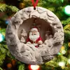 Decorações de pingente planas especiais, placas de carro personalizadas, pendentes de acrílico, decorações de carro para árvore de Natal, desenhos animados