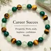 Xiyin tk pulsera explosiva transfronteriza de piedra natural ojo de tigre cuarzo rosa piedra Shoushan pulsera elástica de cuentas hecha a mano al por mayor