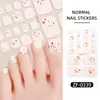 Verano Zhengxiang nuevo película de esmalte de uñas pegatinas para uñas de los pies bronceado polvo de cebolla ola linda chica pegatinas para uñas de los dedos del pie