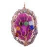 Cuentas redondas de cristal de colores pieza de ágata colgante de árbol de la vida en espiral de oro rosa joyería transfronteriza Amazon ebay al por mayor
