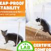 Rede de madeira para gatos, entrada de janela de madeira, ventosa, suporte de escalada para gatos, habitat, sol, balanço para gatos de estimação