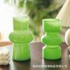 Vaso de Vidro Lanterna Simples de Luxo Leve Estilo Europeu Estilo Creme Transparente Flores Hidropônicas e Plantio Verde Decorações de Flores para Sala de Estar