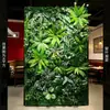 Decoración de pared de fondo anti-decoloración planta artificial pared pared de plantas verdes balcón flores falsas césped de plástico escaparate tienda decoración
