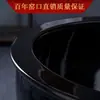 Fabricante de Jarrón Grande de Cerámica Negra Jingdezhen Tanque Grande de Peces Koi Esmaltado en Color Maceta de Loto Adorno Grande para Tanque de Agua de Jardín