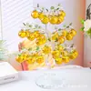 Árbol de Manzana de Cristal Árbol de la Paz Decoración Creativa para Sala de Estar Regalo Entrada Mueble de TV Aparador de Vino Decoración del Hogar Adornos