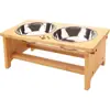 Amazon Gato Perro Perro Bebedero Estante Estante de Alimentación Mascota Tazón Estante Alimentador Automático Venta al por Mayor