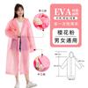 Impermeable de una pieza no desechable para exteriores de EVA para adultos, poncho de viaje portátil y grueso, venta al por mayor de fábrica