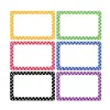 Etiqueta adhesiva con 300 puntos para nombre, diseño de puntos, con borde de color, ideal para la escuela y la oficina.