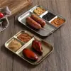 Chapa de Churrasco Integrada Retro em Aço Inoxidável com Quatro Compartimentos para Temperos e Molhos, Uso Comercial