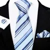 Set de Corbata para Hombre, Caja de Regalo de Lujo para Hombre, Corbata Atada a Mano, Corbata Bordada Jacquard, Diseño de Logo al por Mayor