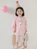 Sudadera de longitud media con estampado de dibujos animados para niñas Wulibu 2026 Nuevo estilo Primavera y Otoño Ropa para niños Estilo coreano Holgada Moderna