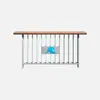 Barandillas de río personalizadas, pasamanos de acero inoxidable con veta de madera, barandillas paisajísticas, barandillas para paseos marítimos, puentes de ingeniería municipal