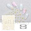 Adesivos de nail art novos transfronteiriços laço dourado florzinhas linhas foscos adesivos de unha adesivos atacado unha