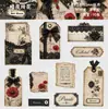 Adesivos de História Retrô Série Etiqueta de Tempo Vintage Desgastado DIY Adesivos Decorativos para Diários 10 Folhas 6 Designs