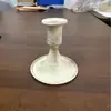 Venda direta da fábrica transfronteiriça europeia pequeno chifre retrô dourado castiçal de vela mesa romântica decorações para jantar à luz de velas