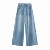 ZARZ diseño propio estilo europeo y americano nueva ropa de mujer clásica versátil moderna elegante jeans de Lyocell