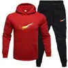 Nuevo Conjunto de Sudadera y Pantalones Deportivos para Hombre Primavera y Otoño 2024 Conjunto Holgado de Moda Juvenil Sudadera Pantalones Casuales Conjunto de Dos Piezas