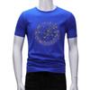 Ouzhanzhou Moderna Camiseta Nueva de Hombre con Perforaciones Calientes Moda Ajustada Talla Grande Lujo Ligero de Hombre Manga Corta Verano Seda de Hielo Secado Rápido