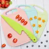 Cuchillo de Fruta de Plástico para Niños, Cuchillo para Pan Tostado, Cuchillo para Pasteles, Cuchillo Pelador de Verduras, Cuchillo para Suplementos Alimenticios de Bebé, Cuchillo para Cortar Verduras