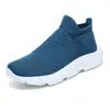 Zapatos de Hombre Deportivos Zapatos de Moda para Pareja Zapatos Lazy Slip-on de Malla Tejida con Mosca Zapatos Casuales de Caña Alta