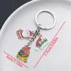 Novo KC Ouro/Branco K Natal Óleo Desenho Animado Chaveiro Fofo Criativo Personalidade Joias de Natal Acessórios de Chaveiro
