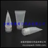 Tubo blando blanco transparente de 30 ml con tapa abatible para champú, botella de tubo, tubo blando de 30 g para desinfectante de manos