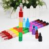 Bloque de ensamblaje creativo para colorear crayones, 12 colores, pintura al óleo, lápiz de color, papelería para estudiantes, premios al por mayor