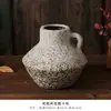 Vaso de Cerâmica Estilo Wabi-Sabi Retrô para Entrada de Casa, Gabinete de TV, Pote Manchado de Grés Antigo, Decoração para Arranjo de Flores de Pousada, Enfeites