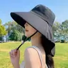 Sombrero de sol de verano para todo uso transpirable mascarilla facial protección para el cuello sombrero de sol integrado protección UV sombrero de sol para exteriores
