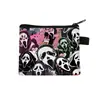 Nuevo Monedero de Serie de Terror Europea y Americana, Bolsa de Almacenamiento de Poliéster de Dibujos Animados para Niños, Lindo Mini Tarjetero, Bolsa Pequeña
