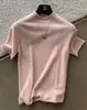 Suéter Feminino de Lã 100% Manga Curta Gola Redonda Vazado Solto Manga Média Outono/Primavera 2026 Camiseta Básica de Caxemira Manga Meia