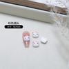 Accesorios de Resina de Gatito de Dibujos Animados para Uñas Nuevo Gato Kt Lazo Accesorios de Uñas Portátiles Accesorios de Uñas Lindos