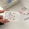 Protetor de lente pequeno estilo coreano com laço de borboleta banhado a ouro, adequado para telefones Apple 17P/17PM/18P/18PM