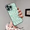 Funda de Teléfono Móvil de Cuero con Patrón de Esterilla de Paja sin Bordes Adecuada para Apple 161514Promax Funda Protectora de Cuero Funda Dura de PC
