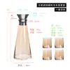 Conjunto de Copos de Vidro de Cristal Sijin Estilo Nórdico Bule para Água Copo de Água para Casa Sala de Estar Simples Garrafa de Água Fresca Jarra de Suco de Grande Capacidade