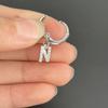 26 letras inglesas aretes dorados y plateados aretes aretes personalidad aretes de cartílago joyería de piercing europea y americana aretes