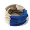 Braga de Cuello de Cachemira Tejida para Otoño e Invierno para Mujer, a Prueba de Frío y Cálida, Protege la Columna Cervical, Bufanda de Bloques de Color a la Moda Estilo Coreano, Braga Pequeña de Ponerse para Hombre